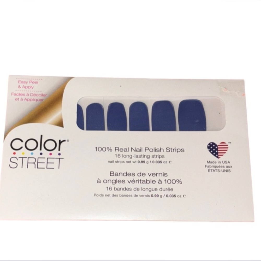 Color Street Navy Nail Strips